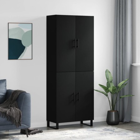 Aparador alto madera contrachapada negro 69,5x34x180 cm von , Sideboards - Ref: Foro24-3195700, Preis: 188,19 €, Rabatt: %