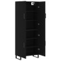 Aparador alto madera contrachapada negro 69,5x34x180 cm von , Sideboards - Ref: Foro24-3195700, Preis: 188,19 €, Rabatt: %