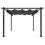 Garden gazebo with retractable roof anthracite gray 3x3 m by vidaXL, Tents and gazebos - Ref: Foro24-318535, Price: 437,95 €,...