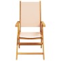 Set de comedor de jardín 7 pzas tela madera maciza beige | Foro24.es | Tu tienda online para hogar, jardín y más Foro24.es