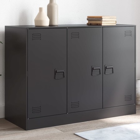 Aparador de acero negro 99x39x73 cm von , Sideboards - Ref: Foro24-841721, Preis: 161,40 €, Rabatt: %