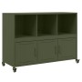 Aparador de acero verde oliva 100,5x39x72 cm by , Sideboards - Ref: Foro24-846738, Price: 162,60 €, Discount: %