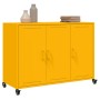 Aparador de acero amarillo mostaza 100,5x39x72 cm de , Aparadores - Ref: Foro24-846683, Precio: 166,64 €, Descuento: %