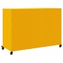 Aparador de acero amarillo mostaza 100,5x39x72 cm de , Aparadores - Ref: Foro24-846683, Precio: 166,64 €, Descuento: %