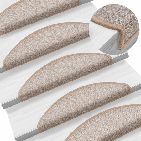 Alfombrillas de escalera 10 unidades marrón claro 56x17x3 cm by , Stair mats - Ref: Foro24-149739, Price: 43,45 €, Discount: %