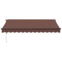 Toldo retráctil automático con LEDs marrón 350x250 cm by , Awnings - Ref: Foro24-3310207, Price: 531,64 €, Discount: %