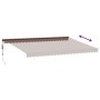 Toldo retráctil automático marrón 500x300 cm by , Awnings - Ref: Foro24-3310218, Price: 484,93 €, Discount: %