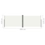 Cremefarbene einziehbare Seitenmarkise 220 x 600 cm von vidaXL, Sonnenschirme - Ref: Foro24-318013, Preis: 126,08 €, Rabatt: %
