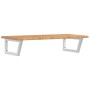 Estante de lavabo de pared de acero y madera maciza de roble by , bathroom vanities - Ref: Foro24-3302398, Price: 113,72 €, D...