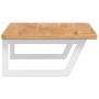 Estante de lavabo de pared de acero y madera maciza de roble by , bathroom vanities - Ref: Foro24-3302398, Price: 113,72 €, D...