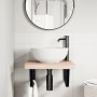 Estante de lavabo de pared de acero y madera maciza de roble by , bathroom vanities - Ref: Foro24-3302391, Price: 91,13 €, Di...