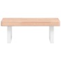 Estante de lavabo de pared de acero y madera maciza de haya by , bathroom vanities - Ref: Foro24-3302324, Price: 72,19 €, Dis...