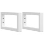 Estante de lavabo de pared de acero y madera maciza de haya by , bathroom vanities - Ref: Foro24-3302324, Price: 72,19 €, Dis...