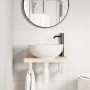Estante de lavabo de pared de acero y madera maciza de haya by , bathroom vanities - Ref: Foro24-3302326, Price: 68,50 €, Dis...