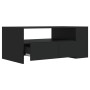 Black engineered wood coffee table 102x55x42 cm by vidaXL, Coffee table - Ref: Foro24-810918, Price: 87,08 €, Discount: %