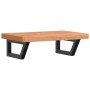 Estante de lavabo de pared de acero y madera maciza de haya by , bathroom vanities - Ref: Foro24-3302379, Price: 89,89 €, Dis...