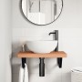 Estante de lavabo de pared de acero y madera maciza de haya by , bathroom vanities - Ref: Foro24-3302379, Price: 89,89 €, Dis...