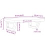 Estante de lavabo de pared de acero y madera maciza de haya by , bathroom vanities - Ref: Foro24-3302379, Price: 89,89 €, Dis...