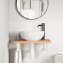 Estante de lavabo de pared de acero y madera maciza de haya by , bathroom vanities - Ref: Foro24-3302370, Price: 69,93 €, Dis...