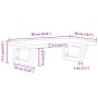 Estante de lavabo de pared de acero y madera maciza de haya by , bathroom vanities - Ref: Foro24-3302370, Price: 69,93 €, Dis...