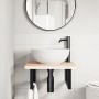 Estante de lavabo de pared de acero y madera maciza de haya by , bathroom vanities - Ref: Foro24-3302417, Price: 77,61 €, Dis...