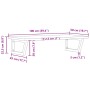 Estante de lavabo de pared de acero y madera maciza de haya by , bathroom vanities - Ref: Foro24-3302434, Price: 106,23 €, Di...