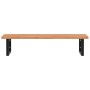 Estante de lavabo de pared de acero y madera maciza de haya | Foro24.es | Tu tienda online para hogar, jardín y más Foro24.es