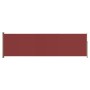 Toldo lateral retráctil de jardín rojo 180x600 cm de vidaXL, Sombrillas - Ref: Foro24-317967, Precio: 104,91 €