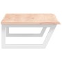 Estante de lavabo de pared de acero y madera maciza de roble by , bathroom vanities - Ref: Foro24-3302602, Price: 94,54 €, Di...