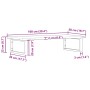 Estante de lavabo de pared de acero y madera maciza de roble by , bathroom vanities - Ref: Foro24-3302602, Price: 94,54 €, Di...