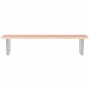 Estante de lavabo de pared de acero y madera maciza de roble von , Badezimmerwaschtische - Ref: Foro24-3302614, Preis: 114,28...