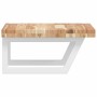 Estante de lavabo de pared acero y madera maciza de acacia by , bathroom vanities - Ref: Foro24-3302766, Price: 81,94 €, Disc...