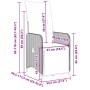 Mesita y sillas jardín 9 piezas y cojines ratán sintético gris by , Garden sets - Ref: Foro24-3277162, Price: 1,00 €, Discoun...
