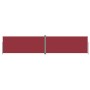 Red retractable side awning 220x1000 cm by vidaXL, Umbrellas - Ref: Foro24-318053, Price: 130,60 €, Discount: %