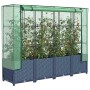 Arriate con cubierta invernadero aspecto ratán 160x40x138 cm by , Pots and planters - Ref: Foro24-4015830, Price: 123,35 €, D...