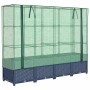 Arriate con cubierta invernadero aspecto ratán 160x40x138 cm by , Pots and planters - Ref: Foro24-4015830, Price: 123,35 €, D...