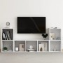 Muebles de salón 3 piezas madera de ingeniería gris brillo by , TV Furniture - Ref: Foro24-3080015, Price: 114,26 €, Discount: %
