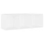 Muebles de salón 3 piezas madera de ingeniería gris brillo de , Muebles TV - Ref: Foro24-3080015, Precio: 117,90 €