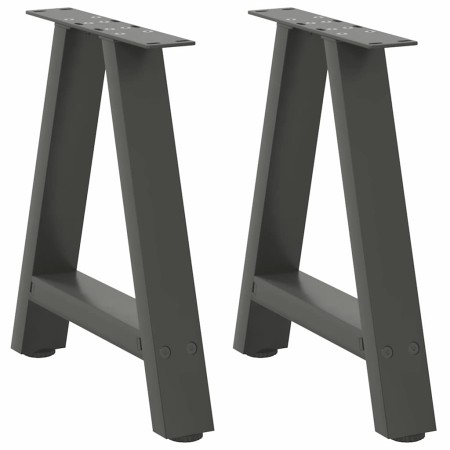 Patas para mesa de centro en forma de A (2 unidades), antracita, 50 x (42-43) cm, acero von , Tischbeine - Ref: Foro24-401283...