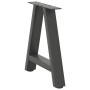 Patas para mesa de centro en forma de A (2 unidades), antracita, 50 x (42-43) cm, acero von , Tischbeine - Ref: Foro24-401283...