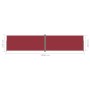 Red retractable side awning 220x1000 cm by vidaXL, Umbrellas - Ref: Foro24-318053, Price: 130,60 €, Discount: %