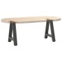 Patas para mesa de centro en forma de A (2 unidades), antracita, 50 x (42-43) cm, acero von , Tischbeine - Ref: Foro24-401283...