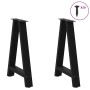 Patas para mesa de comedor en forma de A (2 unidades), color negro, 60 x (72-73) cm, acero | Foro24.es | Tu tienda online para hogar, jardín y más Foro24.es