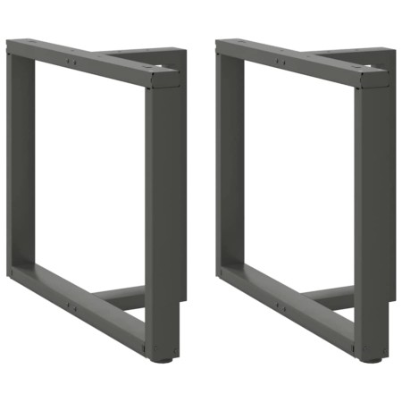 Patas para mesa de comedor en forma de T (2 unidades), antracita, 90 x 35 x (72-73) cm, acero by , Table legs - Ref: Foro24-4...