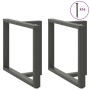 Patas para mesa de comedor en forma de T (2 unidades), antracita, 90 x 35 x (72-73) cm, acero by , Table legs - Ref: Foro24-4...
