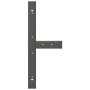 Patas para mesa de comedor en forma de T (2 unidades), antracita, 90 x 35 x (72-73) cm, acero by , Table legs - Ref: Foro24-4...