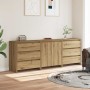Aparador 3 piezas madera contrachapada artesanal roble by , Sideboards - Ref: Foro24-3329180, Price: 283,66 €, Discount: %
