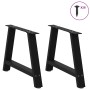Patas para mesa de centro en forma de A (2 unidades), color negro, 60 x (42-43) cm, acero by , Table legs - Ref: Foro24-40128...