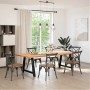 Patas para mesa de comedor en forma de A (2 unidades), color negro, 90 x (72-73) cm, acero by , Table legs - Ref: Foro24-4012...