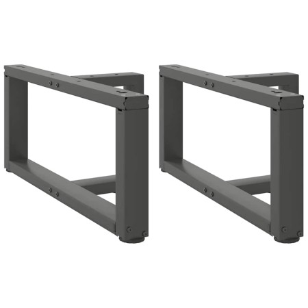 Patas para mesa de centro en forma de T (2 unidades), antracita, 70 x 25 x (30-31) cm, acero | Foro24.es | Tu tienda online para hogar, jardín y más Foro24.es